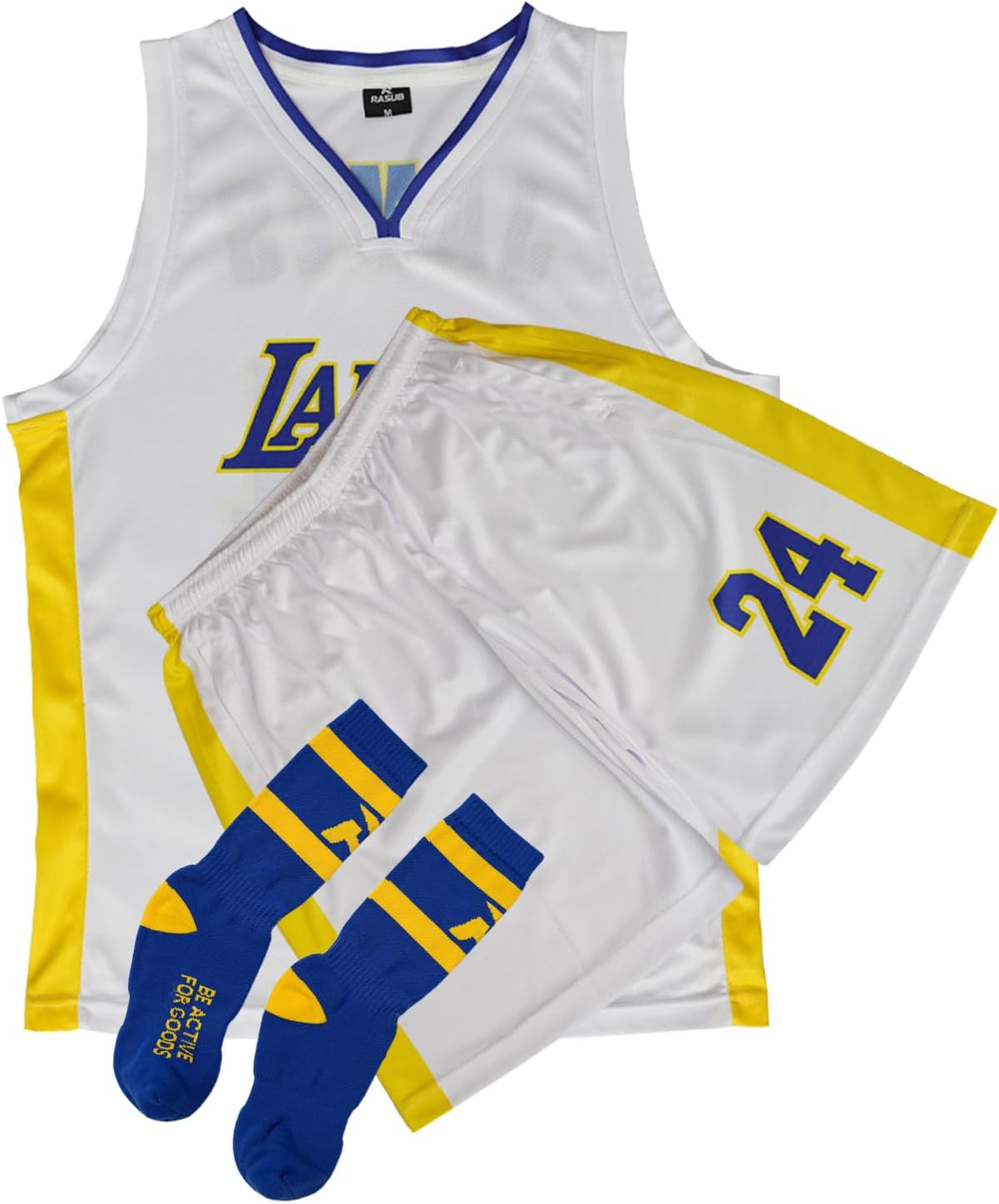 Adult Basketball Jersey 3 Piece Kit Sleeveless Mens Fan Jersey Athletic Mesh Top Sports Outfit - Image 7