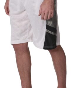 Southpole Mens Athletic Gym Basketball Mesh Shorts with Pockets, Inseam 12", Quick Dry, Breathable
