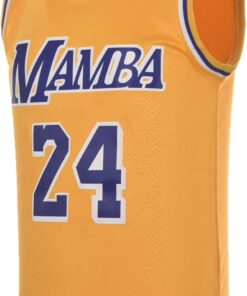 Men's Basketball Jerseys #8 Breathable 90's Hip Hop Sweatshirt Quick Dry #24 Classic Mesh Yellow S-XXL