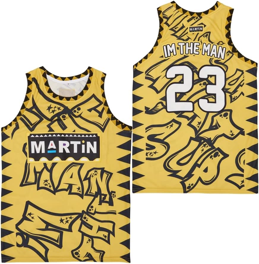 Men's #23 Martin Movie Basketball Jersey Stitched S-XXL - Image 4