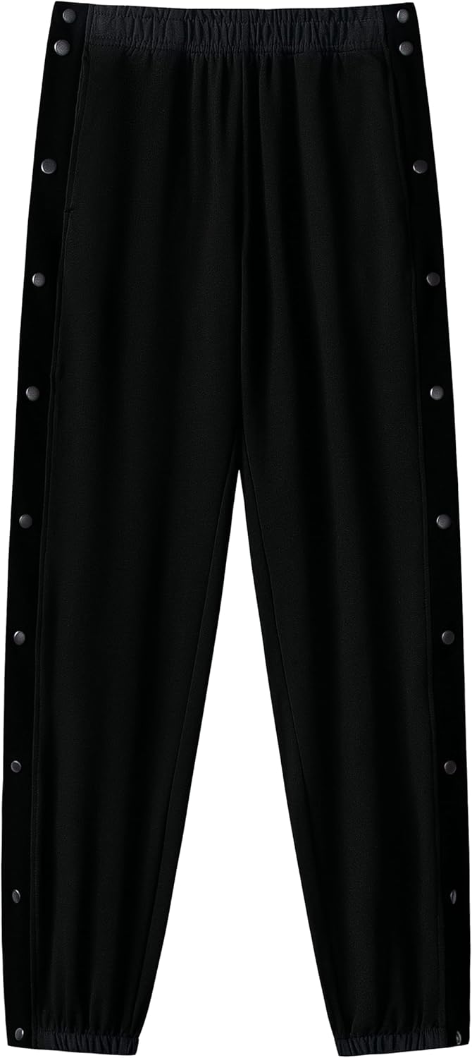 Chrisuno Men's Sweatpants Tear Away Basketball Sweat Pants Athletic Joggers - Image 13