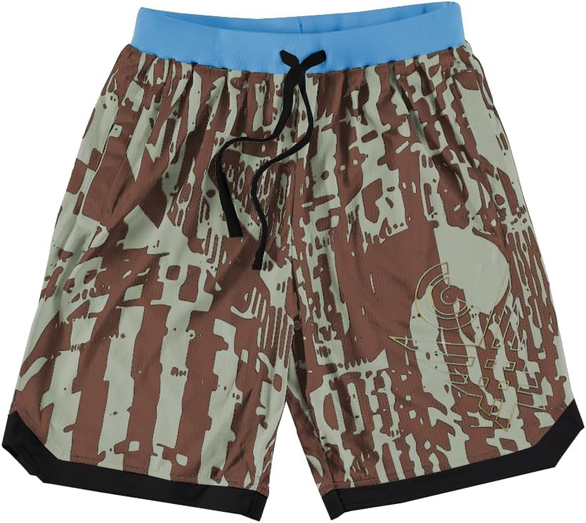 Crossover Culture Mens Mayhem Basketball Shorts - Moisture-Wicking Mesh Mens Basketball Shorts with Pockets