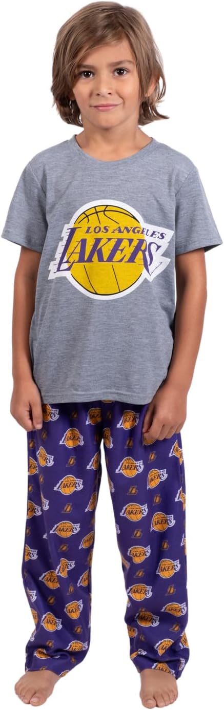 Ultra Game Youth NBA Official 2 Piece Pajama Pants & T-Shirt Set - Image 24