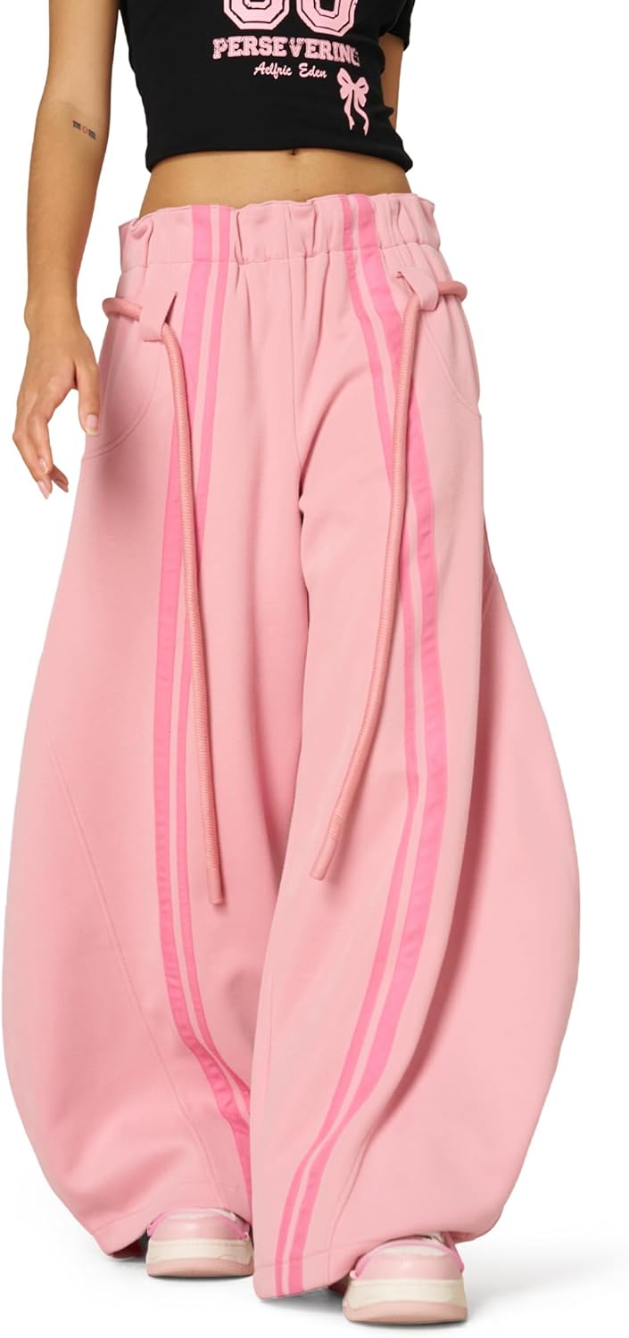 Aelfric Eden Stripe Super Baggy Sweatpants Oversized Barrel Pants Vintage Wide Leg Elastic Waist Lantern Trouser Unisex - Image 7