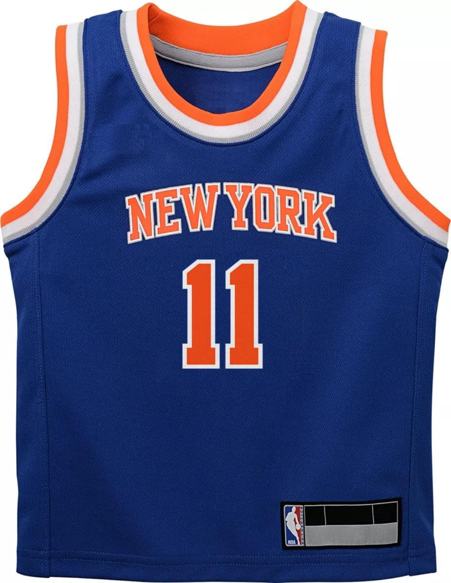 Jalen Brunson New York Knicks NBA Kids 4-7 Blue Icon Edition Player Jersey - Image 2