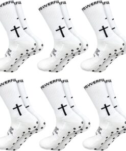 Grip Cross Sock, Unisex Sports Anti-Slip Grip Socks with Rubber Dots for Yoga for Soccer Gift for Sport Football Basketball