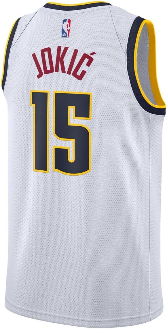 Outerstuff Nikola Jokic Denver Nuggets NBA Kids Youth 8-20 Association Edition White Swingman Jersey - Image 3