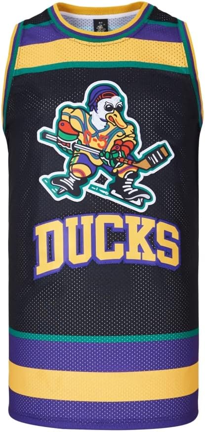 Men Mighty Ducks Jersey #33 Goldberg #66 Bombay #96 Conway #99 Banks Jersey,Basketball Jersey for Men S-XXXL - Image 2