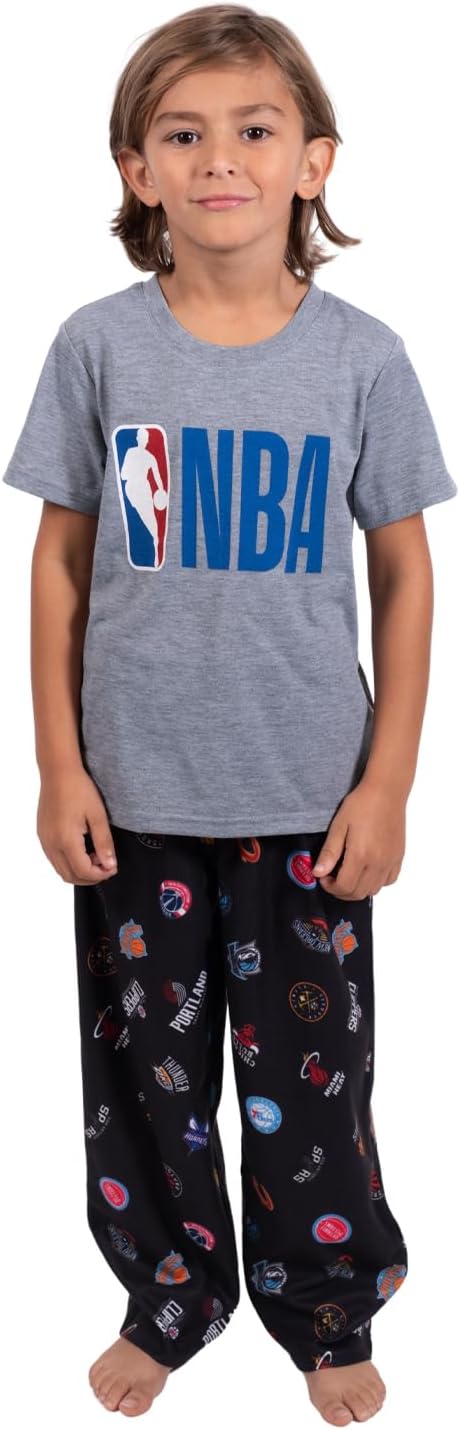Ultra Game Youth NBA Official 2 Piece Pajama Pants & T-Shirt Set - Image 32