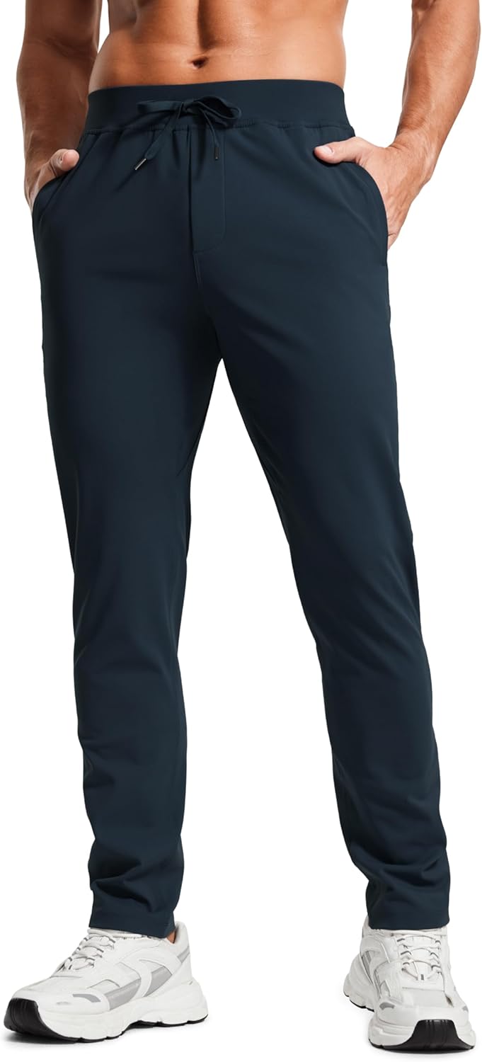 CRZ YOGA 4-Way Stretch Athletic Pants for Men 30" Workout Lounge Casual Work Jogger with Zip Pocket - Image 7