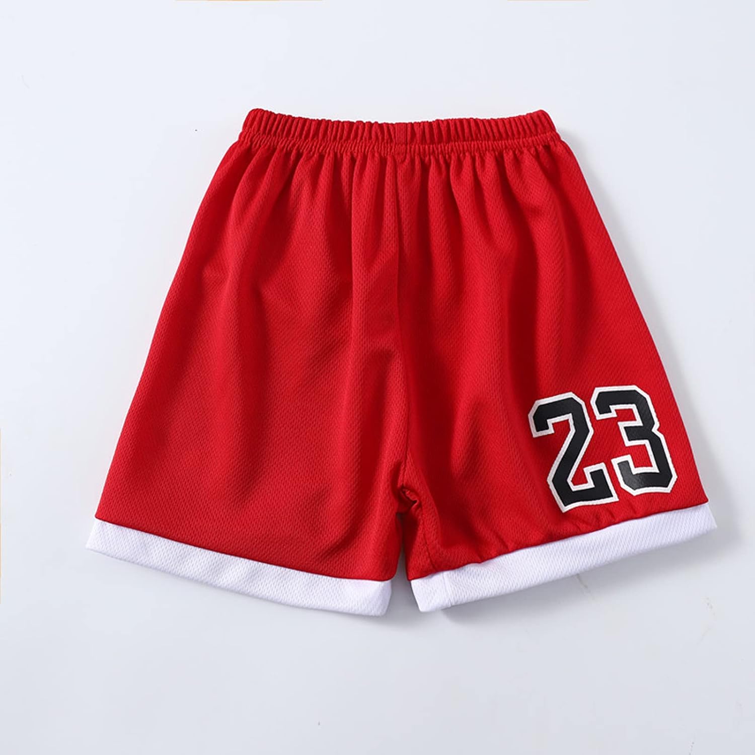 Kids Sports Shorts Set Todder Boys Jerseys Tracksuit 2 Piece Basketball Top Mesh Shorts Set - Image 4