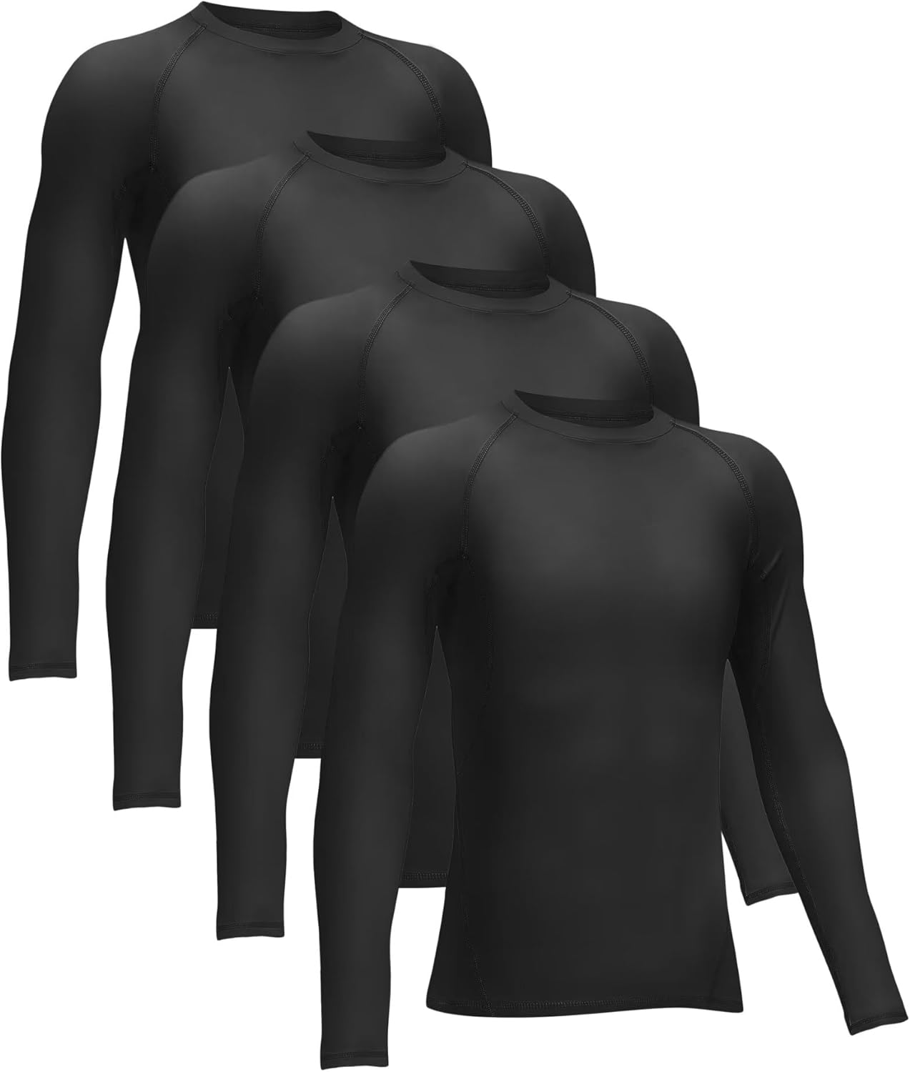 4 or 3 Pack Youth Boys' Compression Leggings Tights Athletic Pants Sports Base Layer for Kids Cold Gear - Image 10