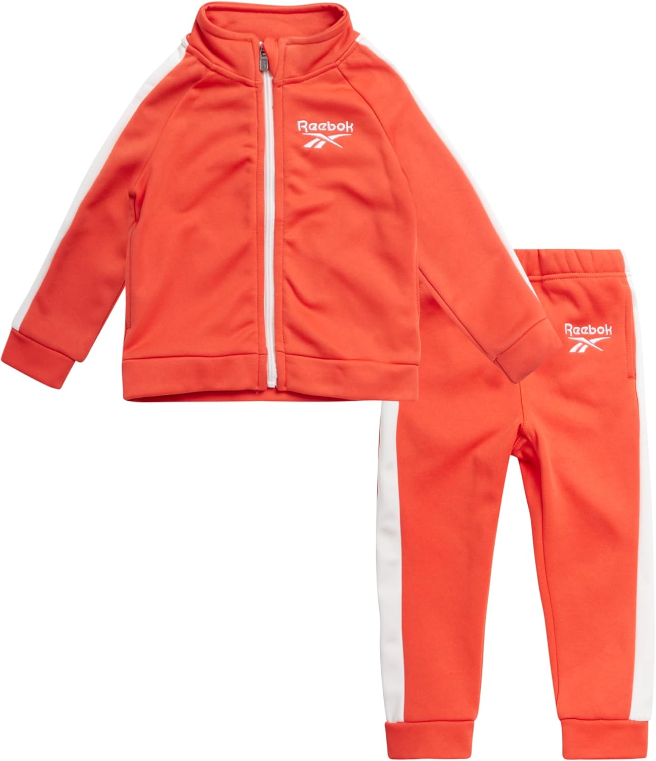 Reebok Boys Tracksuit Set - 2 Piece Athletic Tricot Fleece Lined Zip Up Jacket and Boys Sweatpants for Toddlers & Big Boys - Image 13