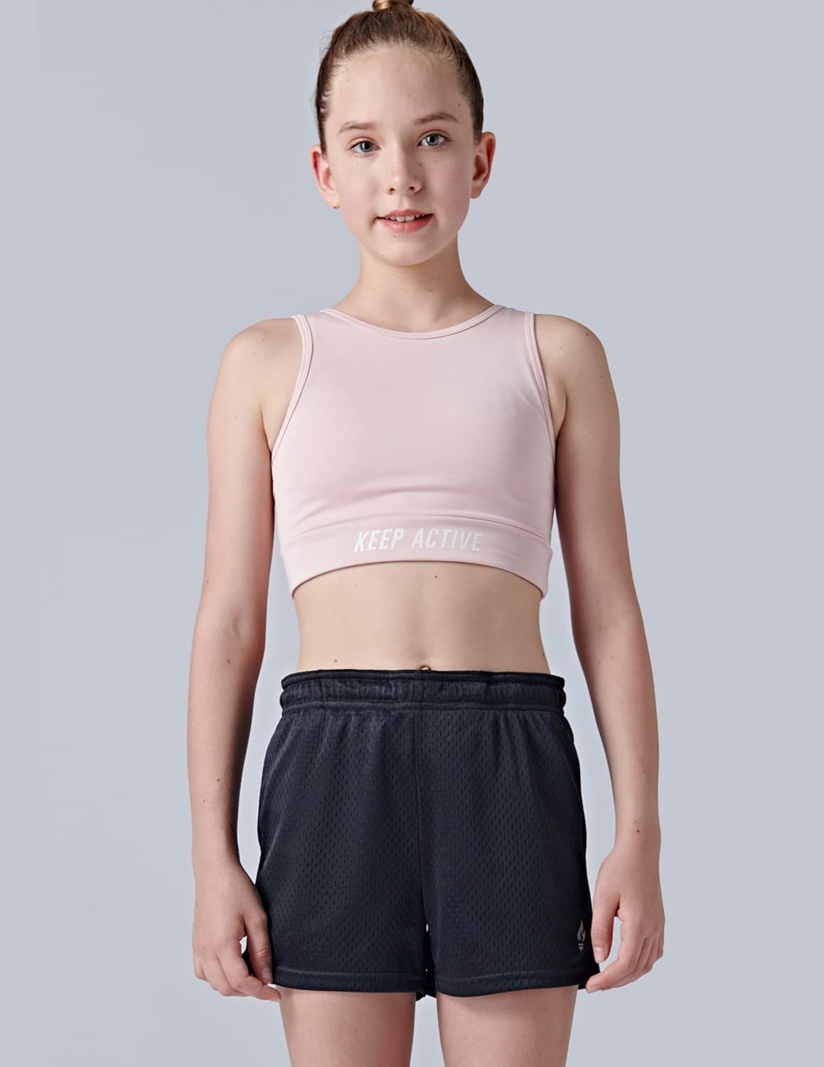 Liberty Pro 4 Pack: Girls Airy Mesh Active Athletic Sport Shorts, Youth Running Performance Clothes with Pockets - Image 2