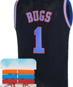 Mens #1 Bugs #10 Lola Basketball Jersey for Women Movie Couples Halloween Costume