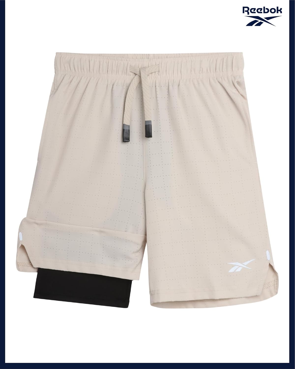 Reebok Boys Athletic Shorts 2 Pack – 2-in-1 Boys Basketball Shorts with Compression Liner – Quick Dry Running Shorts - Image 6