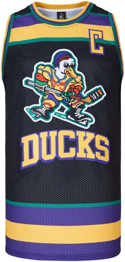 Men Mighty Ducks Jersey #33 Goldberg #66 Bombay #96 Conway #99 Banks Jersey,Basketball Jersey for Men S-XXXL - Image 5