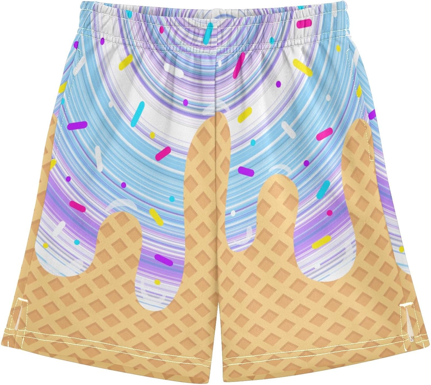 Boys Athletic Shorts Basketball Shorts Ice Cream Hiking Gym Shorts with Pocket for Outdoor Activity 7-15Y - Image 40