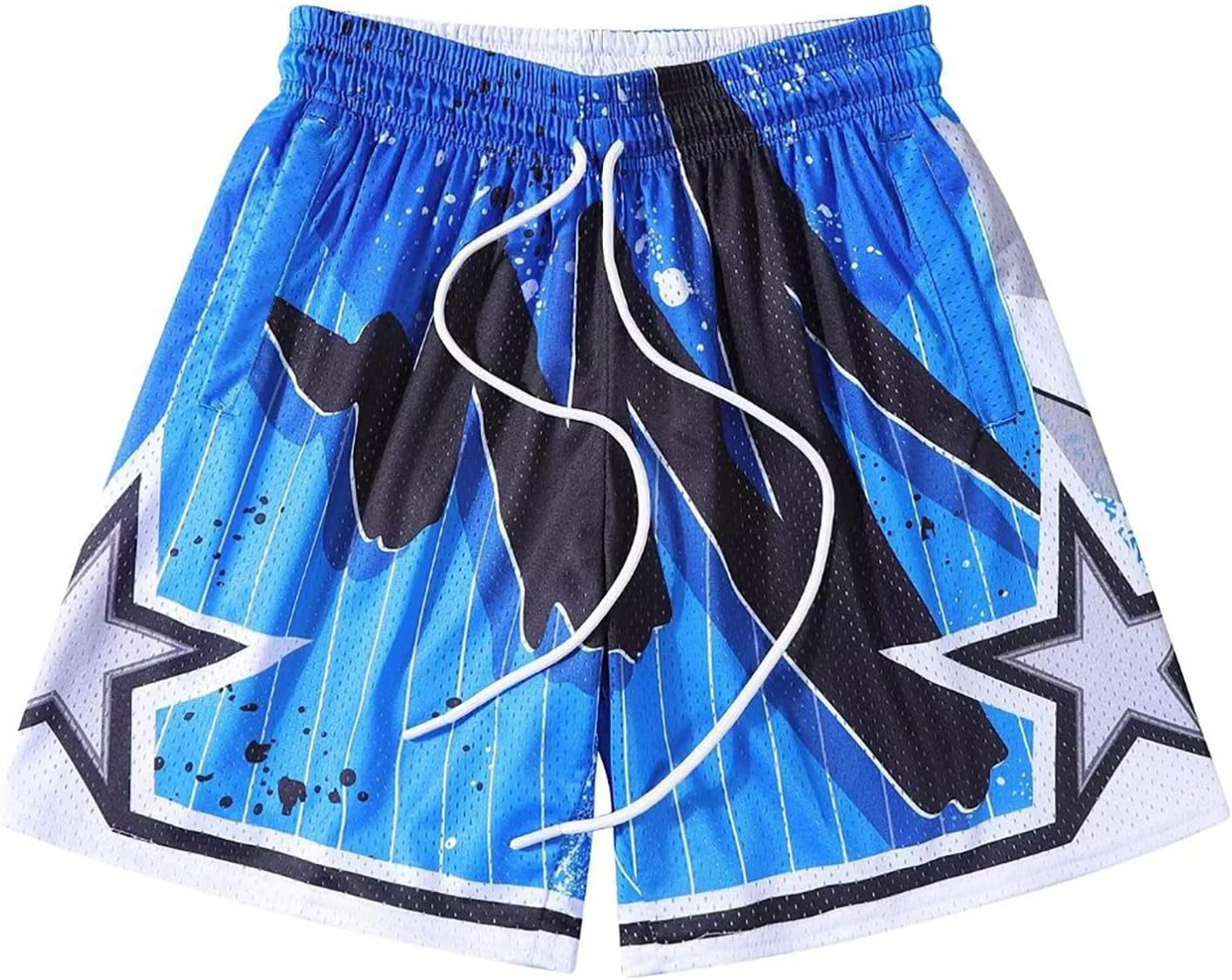 BOOMLEMON Men's Basketball Shorts Gym Training Workout Athletic Shorts Mesh Graphic Print Running Short Pants - Image 23