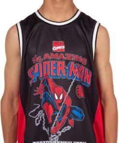 Marvel Spider-Man Basketball Jersey Men's Protector of New York Athletic Gym Tank Top
