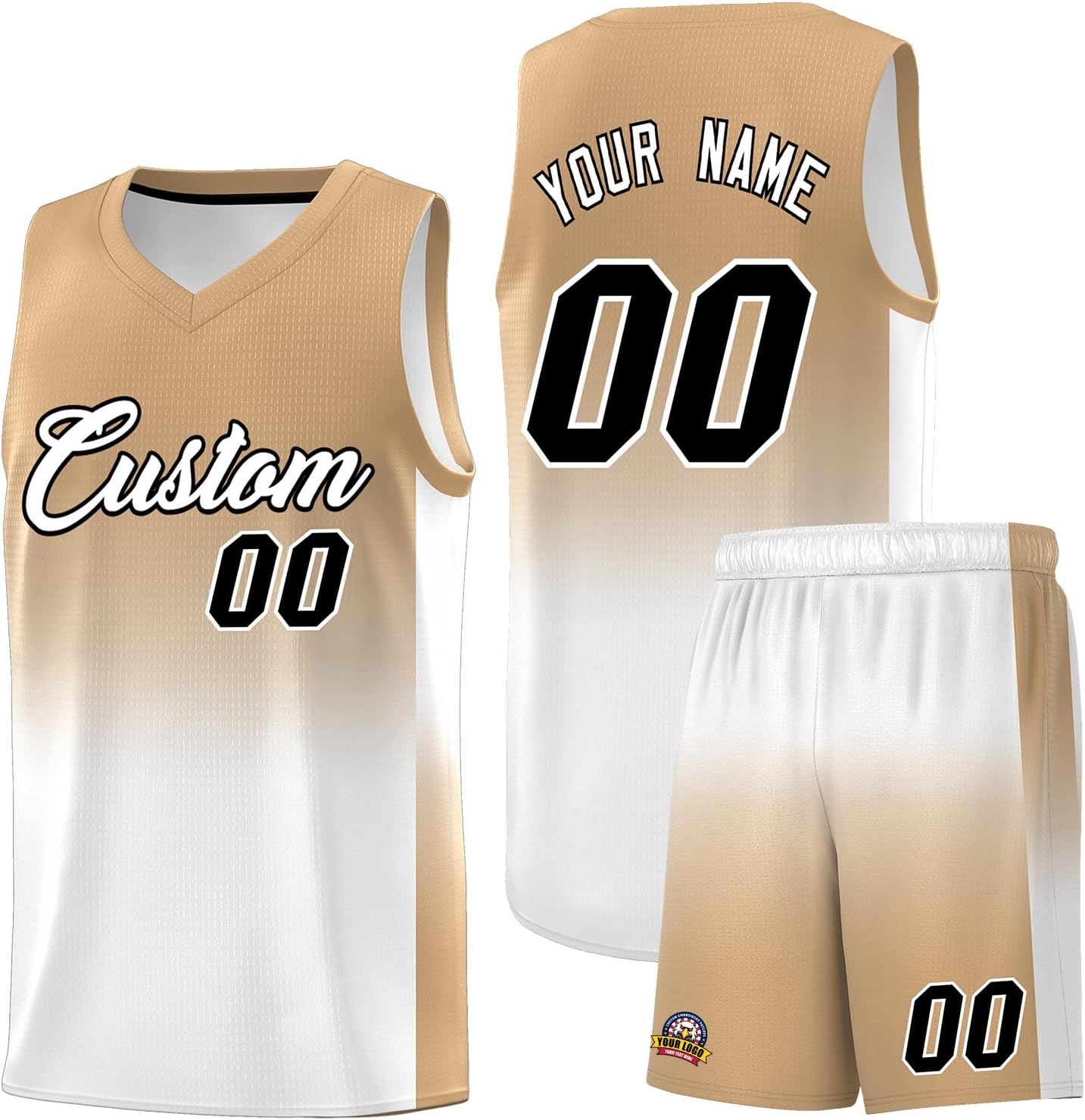 KXK Personalized Gradient Basketball Jersey Shorts Printed Team Jersey with Name Number for Men Youth Basketball Uniform - Image 22