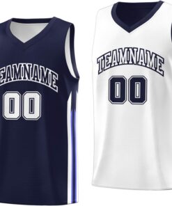 Custom Reversible Basketball Jersey - Personalize Team Uniform Design Your Own Name & Number for Men/Youth