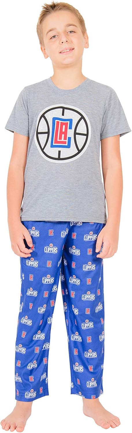 Ultra Game Youth NBA Official 2 Piece Pajama Pants & T-Shirt Set - Image 24