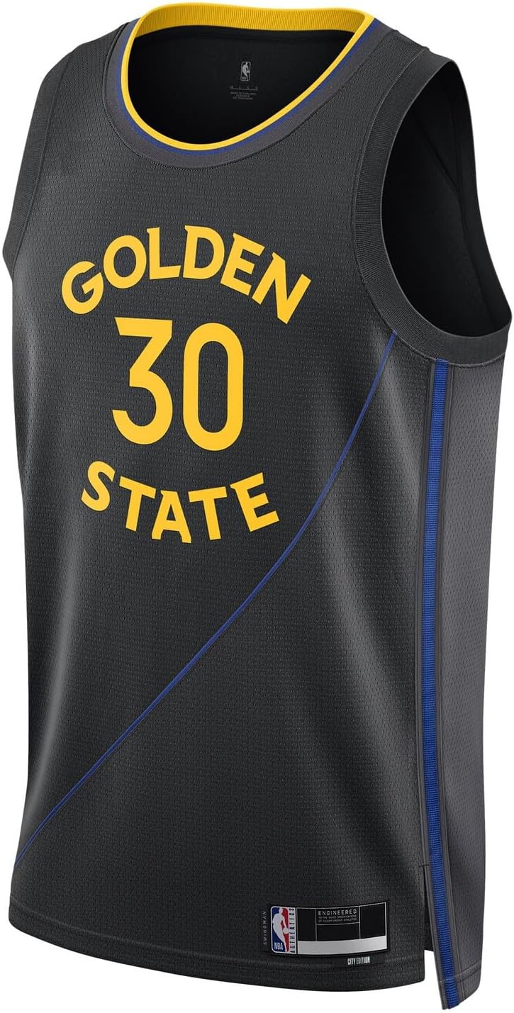 Stephen Curry Golden State Warriors NBA Kids Youth 8-20 Black Statement Edition Swingman Jersey - Image 2