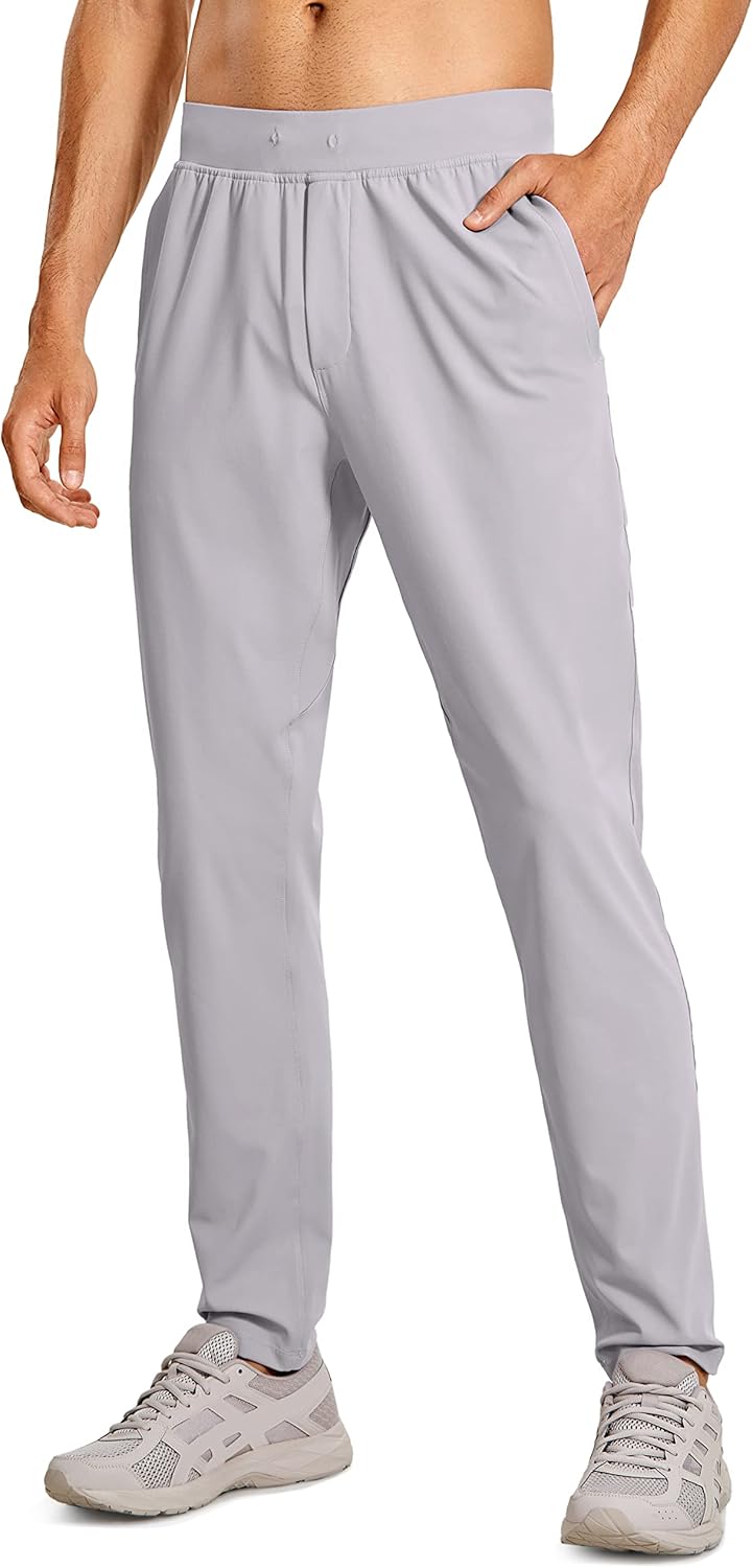 CRZ YOGA 4-Way Stretch Athletic Pants for Men 30" Workout Lounge Casual Work Jogger with Zip Pocket - Image 6