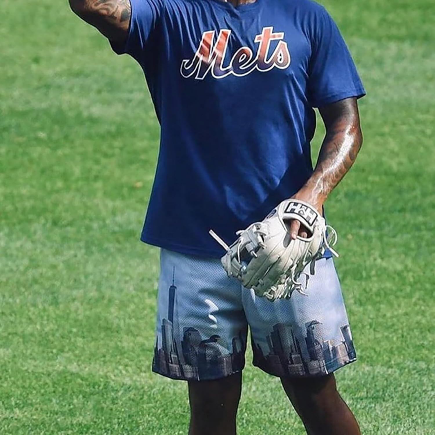 Men’s Mesh Basketball Shorts Breathable Athletic Shorts Stylish Graphic Print Quick-Dry Drawstring Casual Gym - Image 3