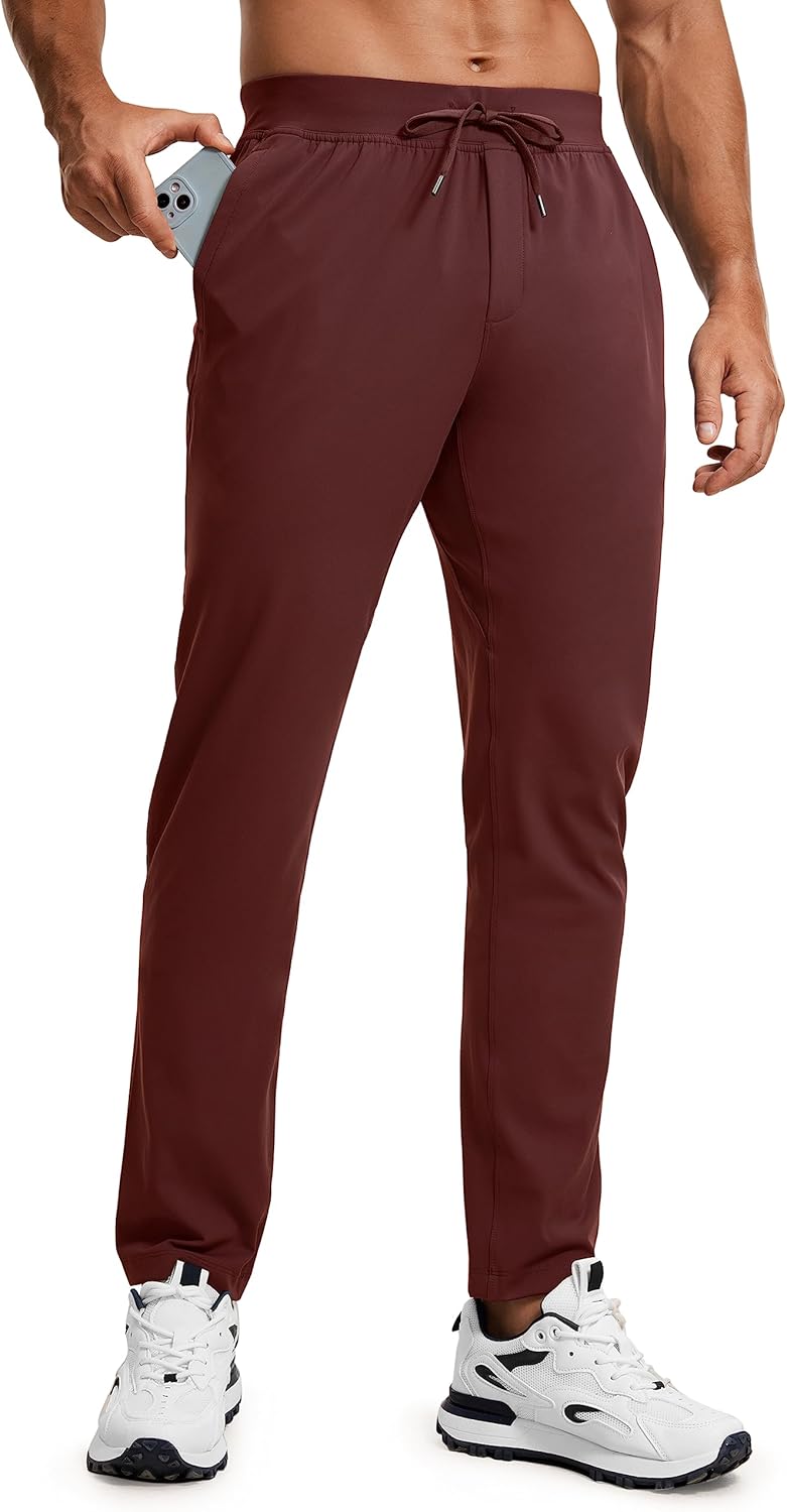 CRZ YOGA 4-Way Stretch Athletic Pants for Men 30" Workout Lounge Casual Work Jogger with Zip Pocket - Image 10