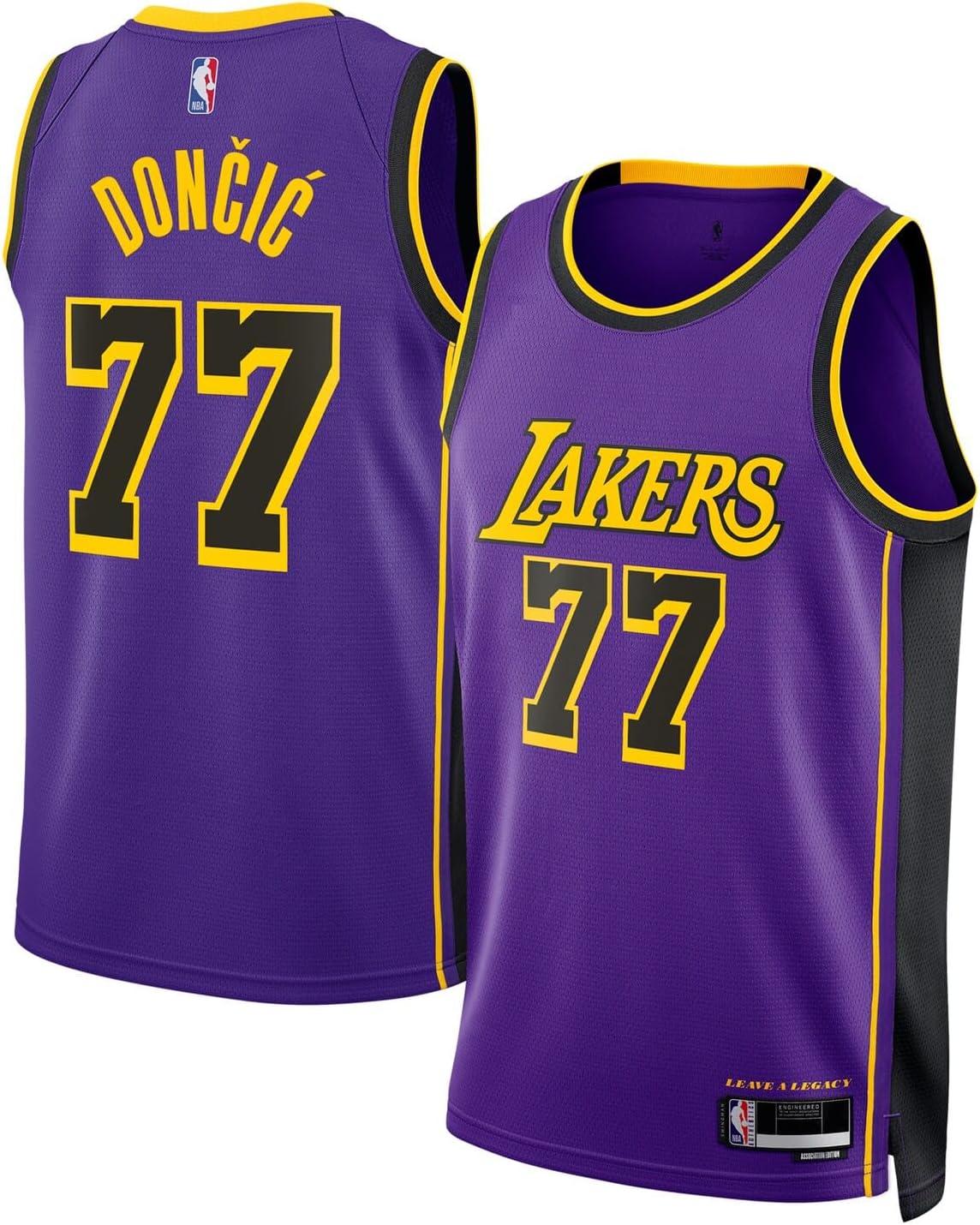Luka Doncic Los Angeles Lakers NBA Kids Youth 8-20 Purple Statement Edition Swingman Jersey
