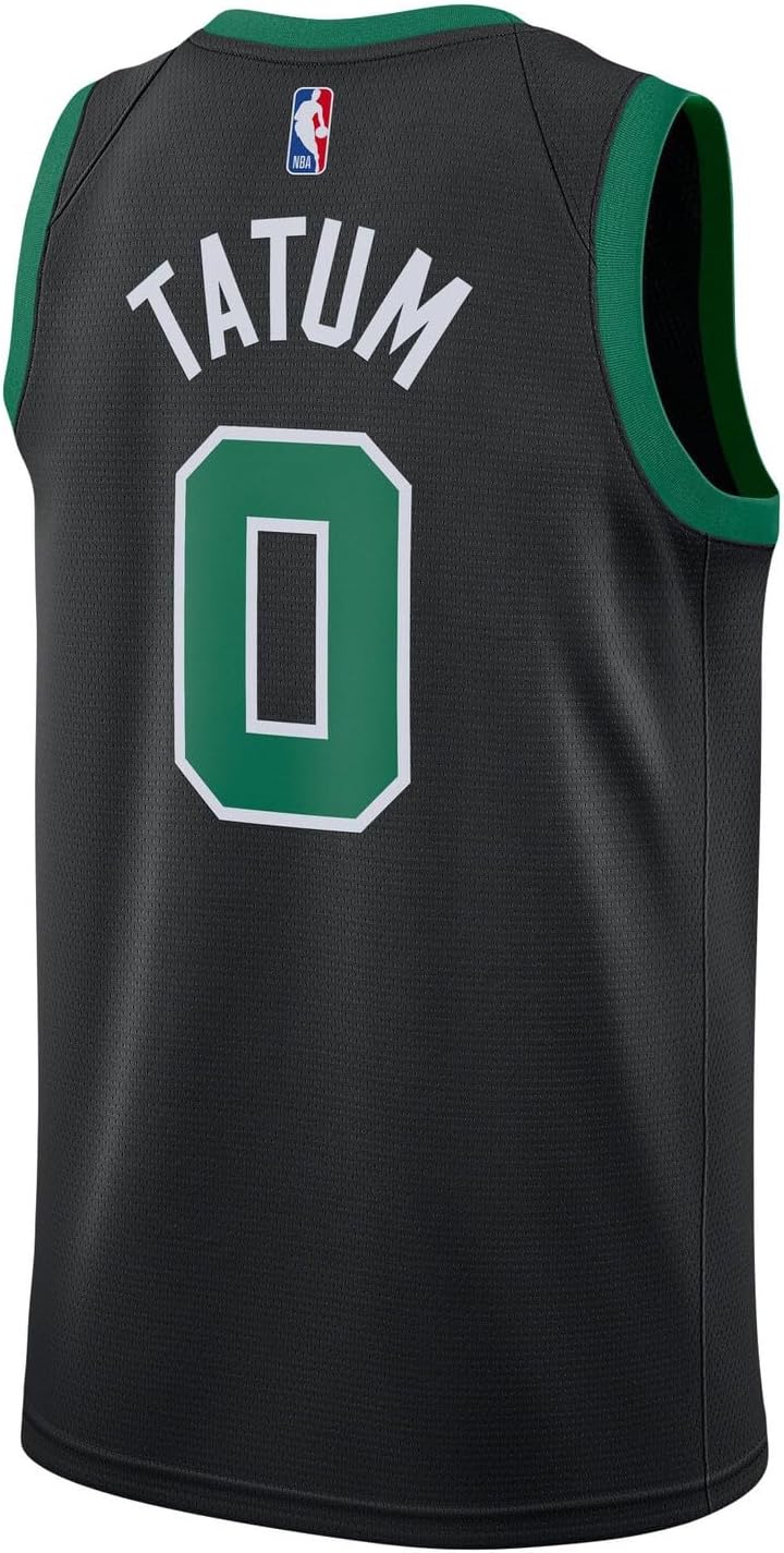 Outerstuff Jayson Tatum Boston Celtics NBA Kids Youth 8-20 Black Statement Edition Swingman Jersey - Image 3