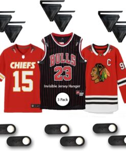 AVIVA Sports- Invisible Wall Jersey Hanger | 3 Pack | Jersey Hanger for Wall Display | Great for Any Sports Jerseys | Sports Display