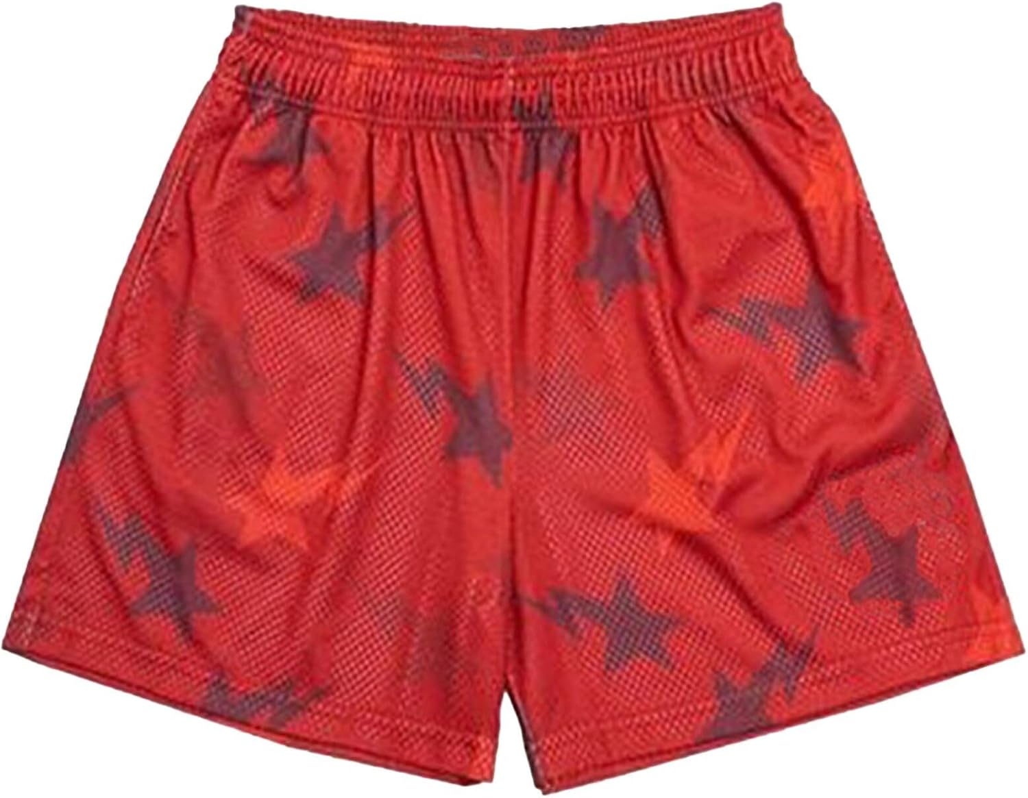 Men's Mesh Basketball Shorts Breathable Athletic Shorts with Pockets Lightning & Star Print Gym Training Outdoor - Image 31