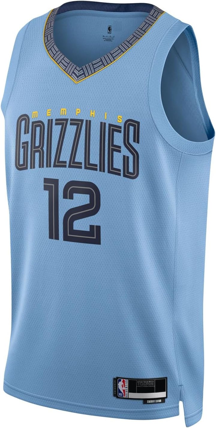 Outerstuff Ja Morant Memphis Grizzlies NBA Kids Youth 8-20 Light Blue Statement Edition Swingman Jersey - Image 2