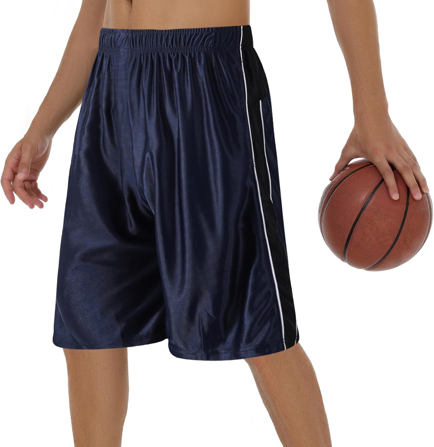 Men's 11'' Cool Basketball Shorts with Pockets Long Gym Athletic Shorts Running Quick-Dry Drawstring - Image 8