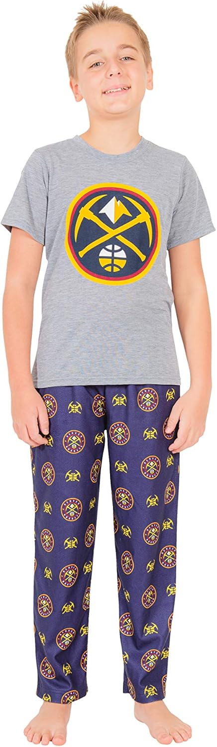Ultra Game Youth NBA Official 2 Piece Pajama Pants & T-Shirt Set - Image 17