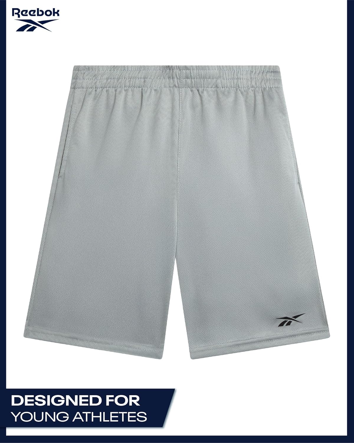 Reebok Boys Basketball Shorts - Lightweight Boys Shorts with Pockets & Drawstring - Close Hole Mesh Athletic Shorts for Kids - Image 4