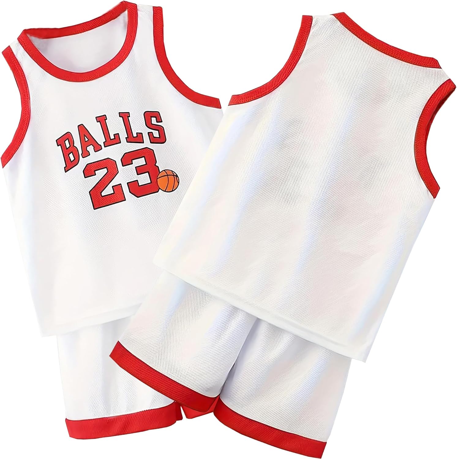 Kids Basketball Jerseys 23# for Kids Sports Tank Top and Shorts Boys Girls 2-14 Years