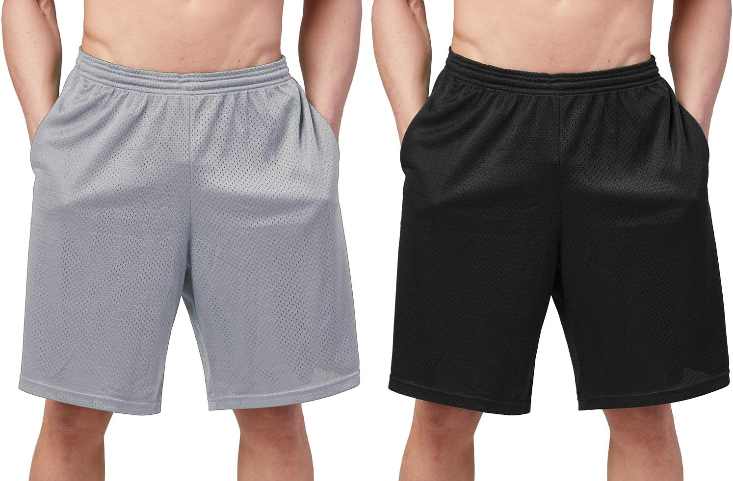 DEVOPS Men's 2-Pack Loose-Fit 10" Workout Gym Shorts with Pockets - Image 16