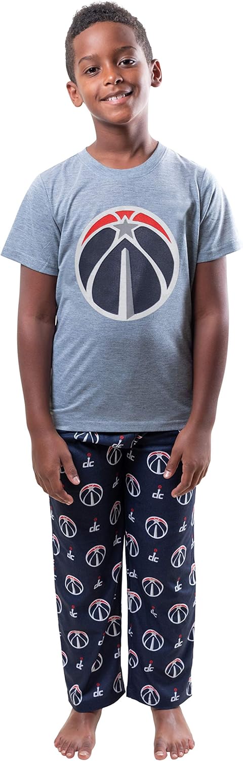 Ultra Game Youth NBA Official 2 Piece Pajama Pants & T-Shirt Set - Image 46