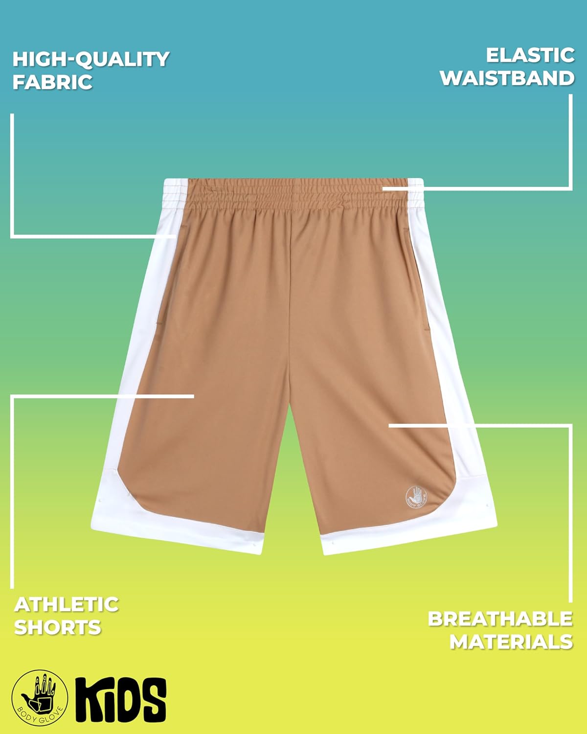 Body Glove Boys' Athletic Shorts - 2 Pack Performance Dry Fit Basketball Shorts (8-18) - Image 2
