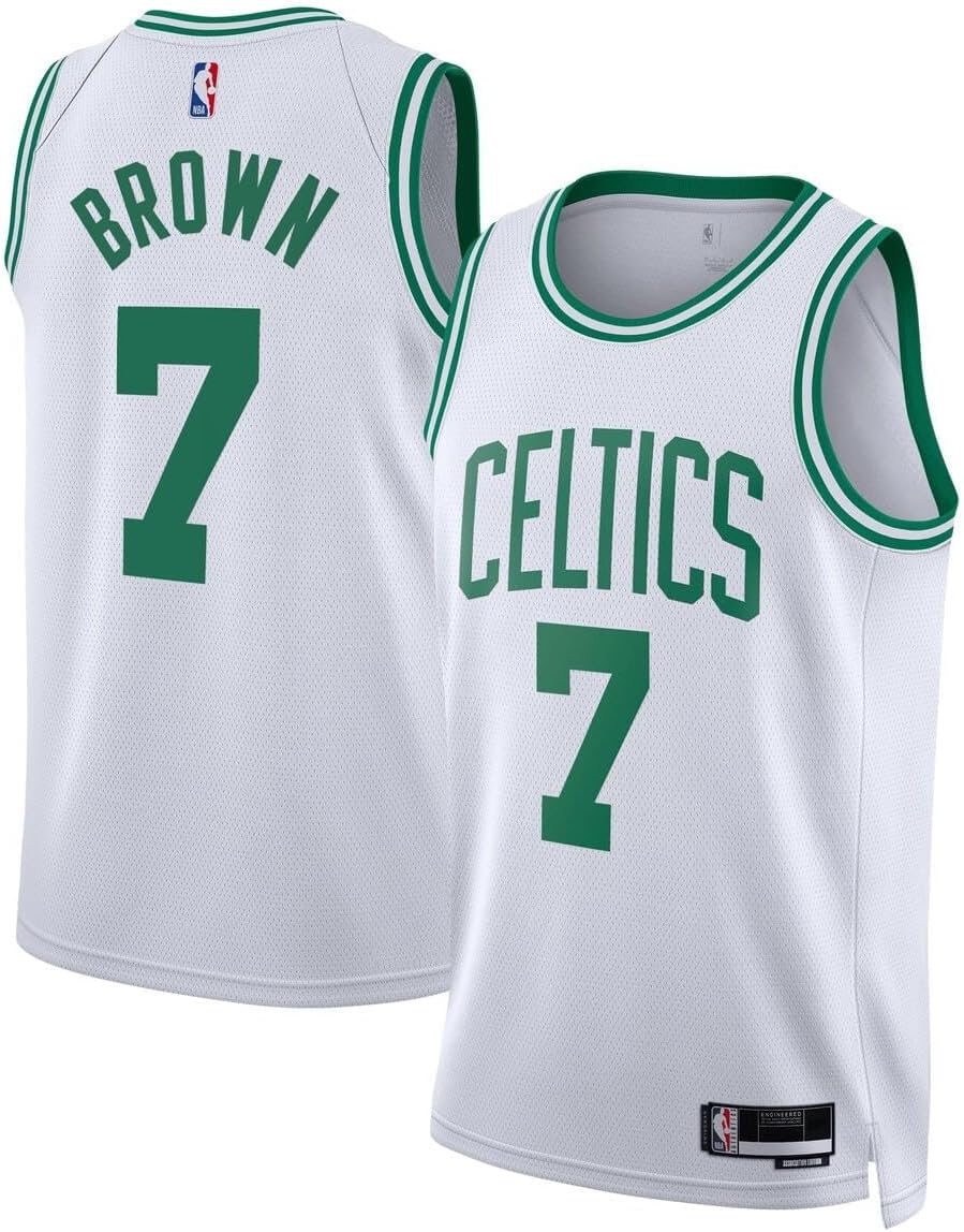 Outerstuff Jaylen Brown Boston Celtics NBA Kids Youth 8-20 Association Edition White Swingman Jersey