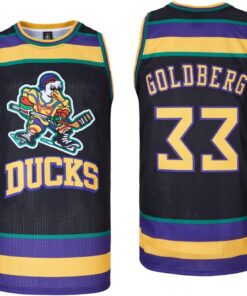 Men Mighty Ducks Jersey #33 Goldberg #66 Bombay #96 Conway #99 Banks Jersey,Basketball Jersey for Men S-XXXL