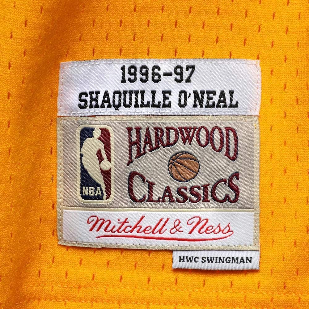 Shaquille O'Neal Los Angeles Lakers Mitchell & Ness NBA Throwback Gold Jersey - Image 5