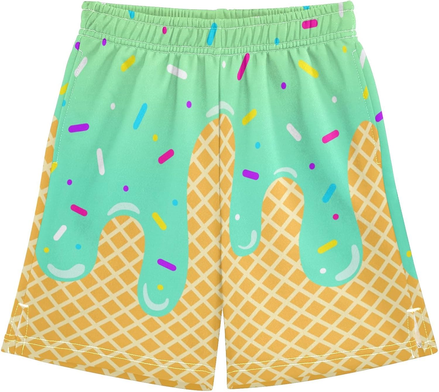 Boys Athletic Shorts Basketball Shorts Ice Cream Hiking Gym Shorts with Pocket for Outdoor Activity 7-15Y - Image 15