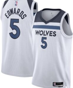 Anthony Edwards Minnesota Timberwolves NBA Kids Youth 8-20 Association Edition White Swingman Jersey