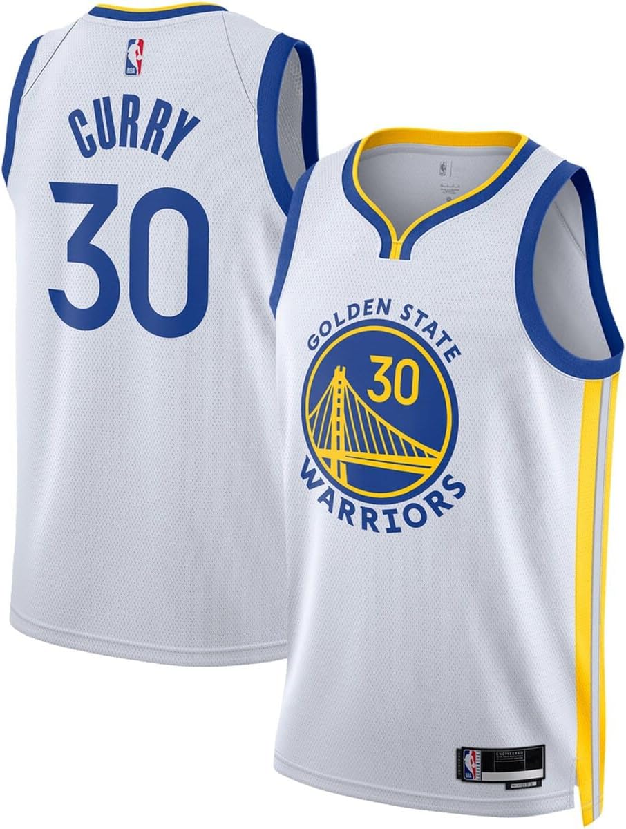 Stephen Curry Golden State Warriors NBA Kids Youth 8-20 Association Edition White Swingman Jersey