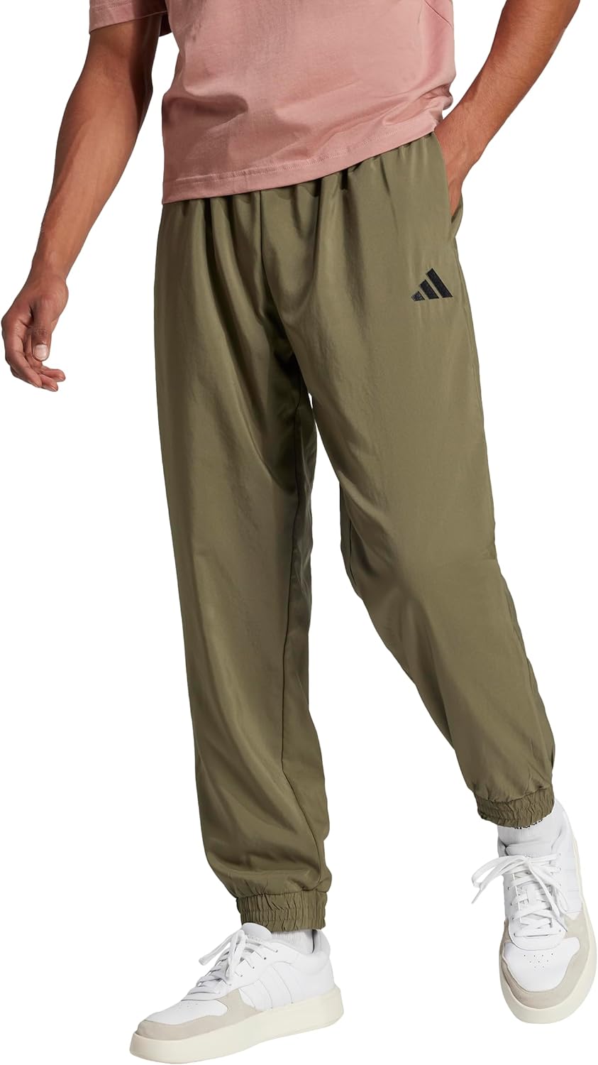 Adidas Men's Essentials Small Logo Elasticated Stanford Pants - Image 3